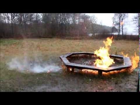 big explosion hairspray can lots of fire