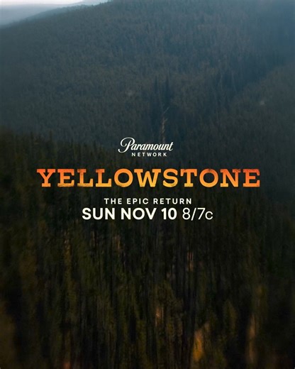 Don't miss the epic return of Yellowstone Sunday November 10 at 8/7c, only on Paramount Network. #YellowstoneTV | Yellowstone