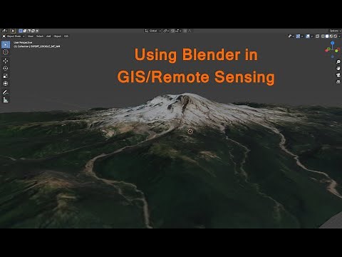 Using Blender in GIS and Remote Sensing