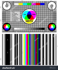 Hdtv Tv Pattern Signal Test Purposes Stock Vector (Royalty Free) 19687297 | Shutterstock