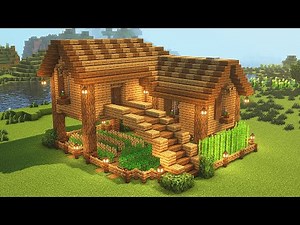 Minecraft: How To Build a Survival Farm House (Tutorial)
