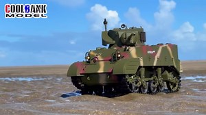 Remote Control Tank Model for Adult,1/16 Scale 2.4G US M5A1 Stuart Light Tank Model with Sound Light Effects, Telescopic Smoking Exhaust (Two Batteries)