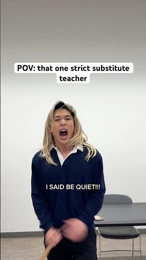 we’ve all had THIS substitute teacher 😭 #shorts #comedy #relatable #pov #classroom