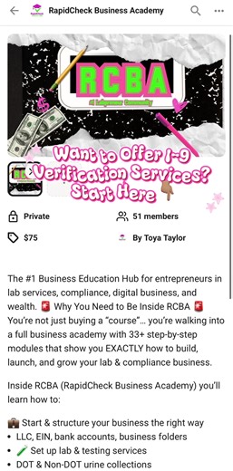 1️⃣ Enroll in E-Verify as an authorized employee agent 2️⃣ Complete the FREE E-Verify training to learn the I-9 form and compliance process 3️⃣ Promote your services locally and online to staffing agencies, small businesses, libraries, and job fairs #RCBA @RCBA #CapCut #joinmycommunity