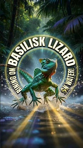 This Animal Defies Physics 🤯#BasiliskLizard #JesusLizard #AnimalFacts