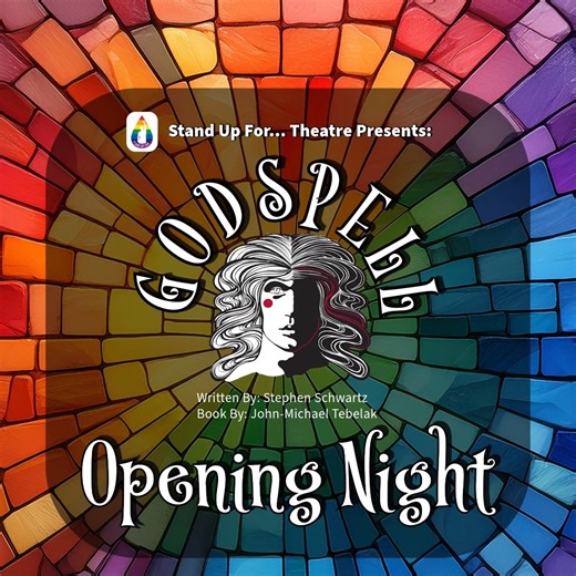 🎭✨Opening Night HERE!! 🎭✨ The Cast & Crew can hardly contain their excitement! Stand Up for Theatre proudly presents GODSPELL — a joyful, heart‑felt celebration of song, story, and community. Grab your people come join us at the Show. OPENING NIGHT: November 7 @ 8pm at DoodleHatch 🎟️ LIMITED SEATING: ONLY 36 guests per show! Don’t miss your chance to be part of the magic. 🎟️ Reserve your seats now: https://our.show/s89h3u4jqd See you at Opening Night — let’s fill every table with laughter, a