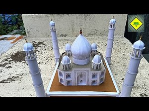 How to make Taj Mahal with Cardboard | Tajmahal Cardboard Model | School Project
