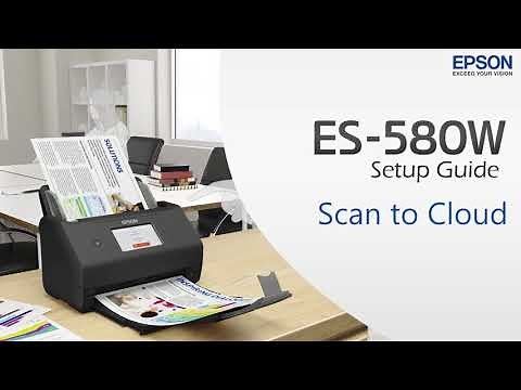 ES-580W - How to set up Scan to cloud function