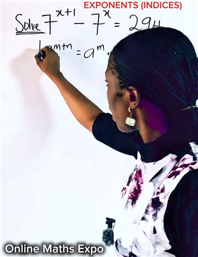 94K views · 2.4K reactions | Exponential (Indices ) Equation | How to solve #maths #mathviral #viralmaths #viralfypシforyoupage #viralfacebookvideo #onlinemaths #algebra | Online Maths Expo | Facebook
