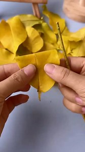 6.2K views · 58 reactions | Learn how to make flowers from leaves, simple but beautiful #craft #diy #diycrafts | Diy Bracelet | Facebook