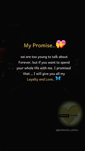 3.7K views · 19K reactions | i promise to love you till I die ❤️ follow @reflective_ryhthm #algorithms | Reflective Quote | Facebook