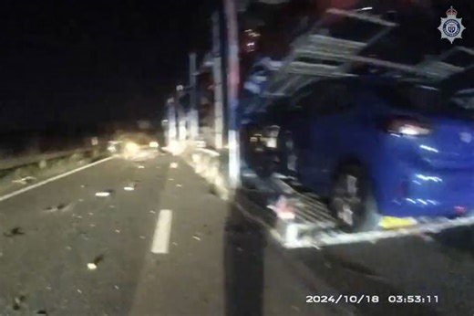 Sleepy M6 trucker left driver with brain injury after Cheshire horror crash