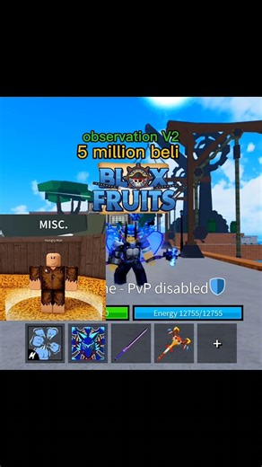 Observation V2 OP Power Unlock!#blox fruits observation #v2observation #haki v2