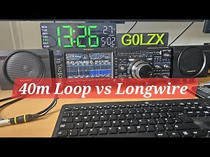 40m loop vs 165ft longwire antenna signal to noise (snr)