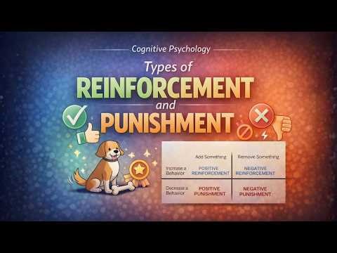 Types of Reinforcement | Types of Punishment | Positive reinforcement | Positive Punishment