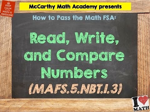 How to Pass the Math FSA (5th) - Read, Write, and Compare Decimals