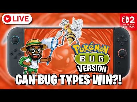 Beating Pokémon FireRed With ONLY Bug Types?! 🐛 LIVE