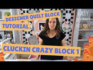 Clucking Crazy Block 1 Sew-Ready Quilt Kit Tutorial by My Fabric Addiction