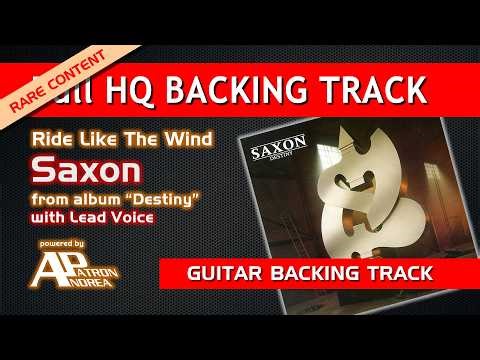🎸Saxon – Ride Like The Wind - Free HQ Guitar Backing Track (with vocals)