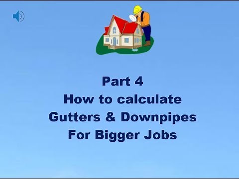 How to design eaves gutters and downpipes for bigger jobs