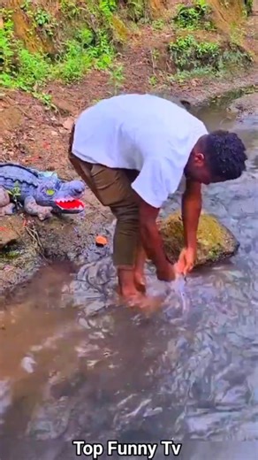 Scary River Crocodile Prank 😂 | Funny Prank Video | part 14 Shorts #funny #prank #short 🐊🔥👍