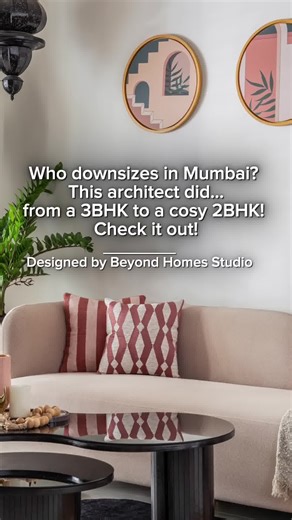 In a city where every square foot is coveted, Vidhi Mehta, Founder and Principal Designer at Beyond Homes Studio, has taken an unexpected route of downsizing from a 3BHK to a cosy 2BHK. For her, the choice was deeply personal rather than practical. Nestled beside her childhood home, with the picturesque Juhu Hills as the backdrop, the new residence offers her family of four something far more valuable than excess space...a lasting connection to the past and sweeping views that feel impossible to