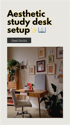 Aesthetic Study Desk Setup ✨📖 | Student Motivation #studyroutine #studentlife #studymotivation