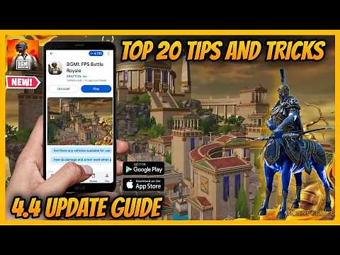 🔥BGMI 4.4 Update | Top 20 Tips & Tricks | Complete 4.4 Update Guide and New Features