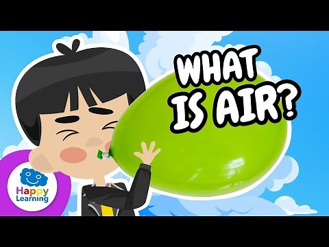 What is Air? | Educational Videos for Primary School Kids | ‪@HappyLearningENG‬