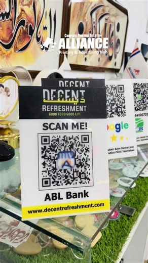 ❌ Stop Losing Reviews & Followers! Turn your counter into a growth machine with our modern NFC QR Code Stand 📲Tap or Scan = Instant Google Review & Follows! 💼 Ideal for: 🩺 Clinics. 🍕 Cafes... 🛒Shops #foryou #foryoupage #Allianceprinting #alliance #foryou