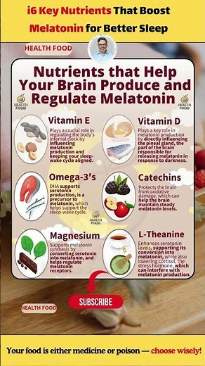 6 Key Nutrients That Boost Melatonin for Better Sleep