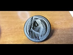 Laser engraving black acrylic with a 20w fiber laser.