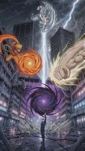 Goku vs Naruto vs Luffy vs Gojo 😱 Ultimate Multiverse Battle! #dragonballz #luffy #naruto #gojo