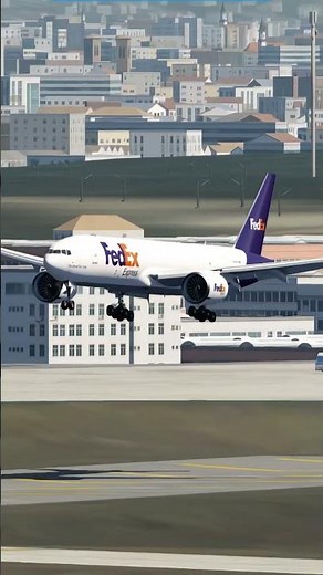 Aerofly FS Global Boeing 777 FedEx Cargo Landing | Frankfurt Airport Realistic Flight Short