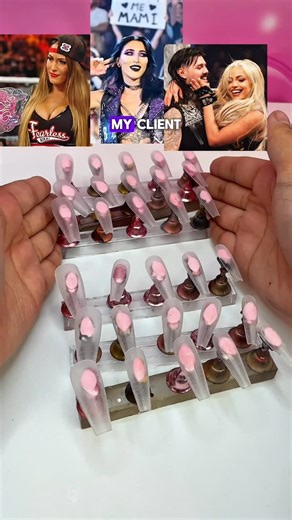 And Claws - Nail Artist 💅🏼 - Press On Nails on Instagram: "3 WWE nail sets for one client 💅🏼 which set was your favorite Rhea Ripley/ Nikki Bella, Liv Morgan/ Dominik Mysterio, or just Rhea Ripley? using @ballpit_shop @cris3dshop @nailzkatkat nail products! Pay with Afterpay with 4 easy installments - no fees at andclaws.com Have you tried press on nails yet? Pros: -Reusable -Can change out styles everyday without damaging natural nails -No longer waiting in a salon for creative designs 3+ h