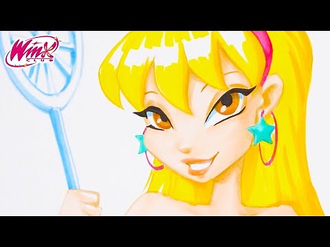 Winx Club - Dibuja y colorea a Stella