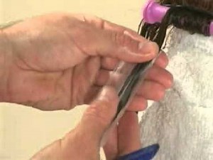 piggy back perm for long hair