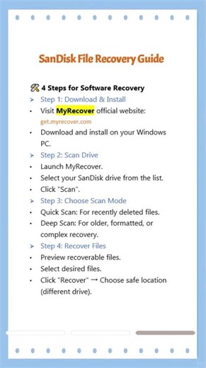 SanDisk Files Deleted? Recover Data from USB, SD Card or SSD#sandisk #filerecovery