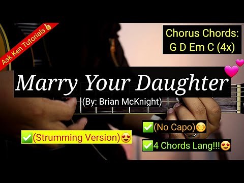 Marry Your Daughter - Brian McKnight (Strumming Version) | (Super Easy Chords)