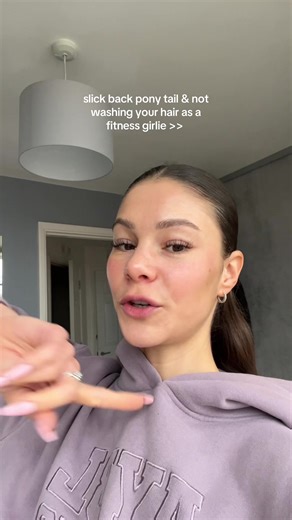 my slick back pony tails look the best when I just haven’t washed my hair and got sweaty the day before 🤣 #hyroxathlete #runtok #runner