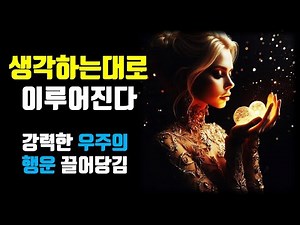 🌕생각하는대로 이루어지는 신기한 명상음악🌕강력한 우주의 행운 끌어당김, 소원이 이루어지는 신비한 명상음악, 확언, 주파수, 부자, 행복, 돈