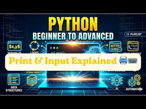Python Print & Input Explained 🖨️⌨️⚡ | Beginner Friendly! #coding #python #programming #print #input