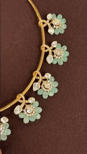 Exquisite Emerald & Polki Kanti Necklace | Traditional Bridal Jewellery