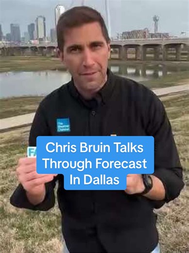 Winter storm warnings are now in effect for Dallas. Meteorologist Chris Bruin talks through the forecast and the important information you need to know about the transition from rain to ice and snow. We're live on-air and on our TV Streaming App at the link in our bio. #weathertok #weatherchannel #winterstorm #dallas #dallastx