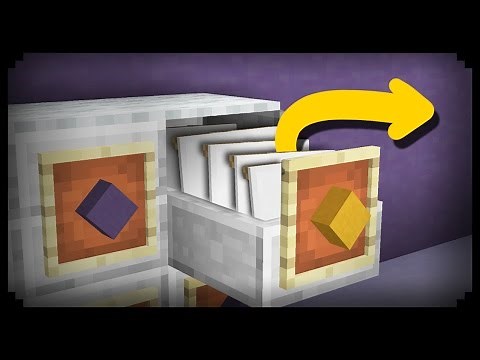 ✔ Minecraft: How to make a Working Filing Cabinet