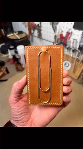 Paper/Money Clip Magnetic Leather Wallet