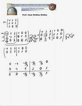 Inversa de una matriz