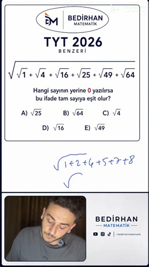 🎯 TYT 2026 Benzeri Karekök Sorusu | Çıkmış Soru Mantığıyla Çözüm