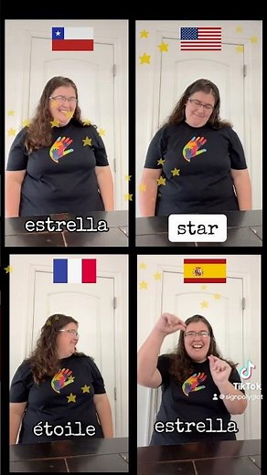✨ How to Sign “Star” in 4 Sign Languages – ASL, Chile, France, Spain