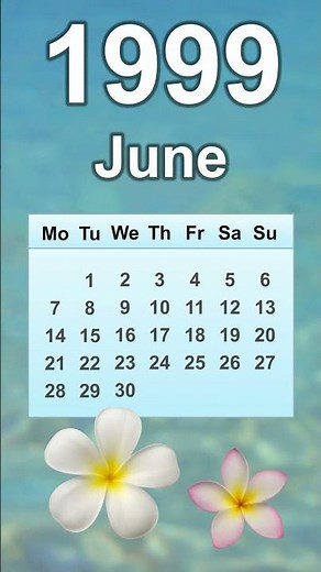 June 1999 Calendar